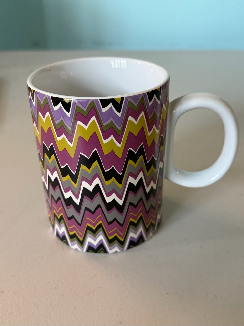 New MISSONI for Target Purple Passion Chevron Stoneware Mug